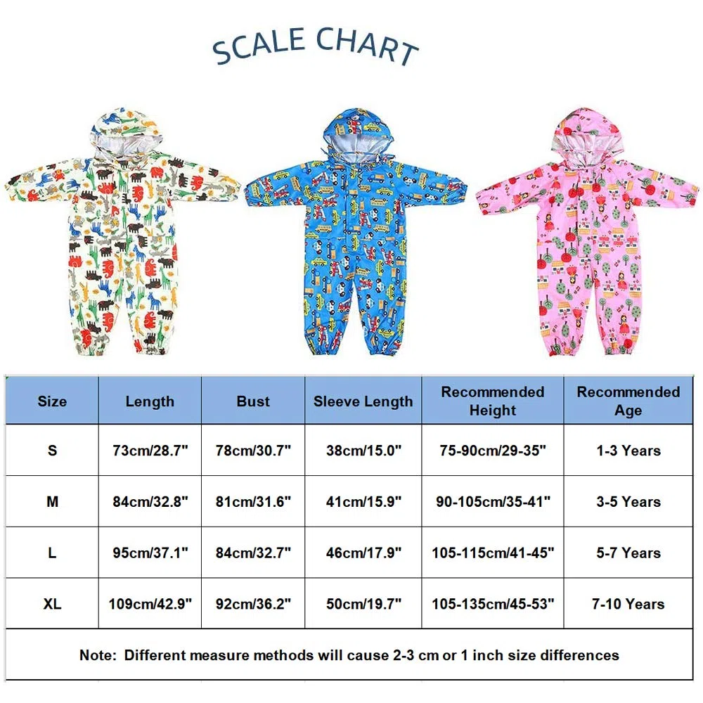 JinBei Bambino Impermeabile Bambini da Pioggia con Cappuccio Ragazzi Antipioggia Giacca Tuta Ragazze Tasca Cerniera Portatile Sportivo Jogging Impermeabili Scuola Unisex Bimbo Bimba 1-10 Anni