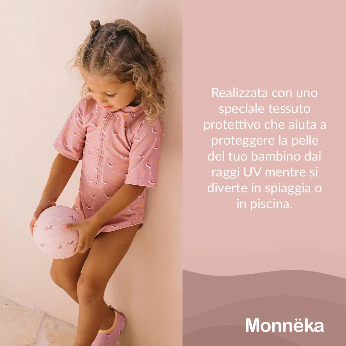 Costume da bagno per neonati e bambini, tuta da nuoto confortevole anti-UV UPF 50+ con cerniera, costume da piscina o spiaggia, morbido e resistente