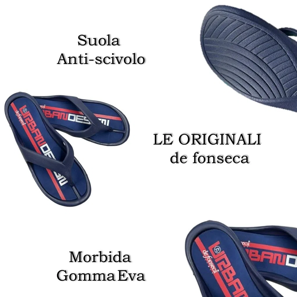 Ciabatte Infradito uomo in Gomma EVA da Spiaggia extra Leggere con suola comoda