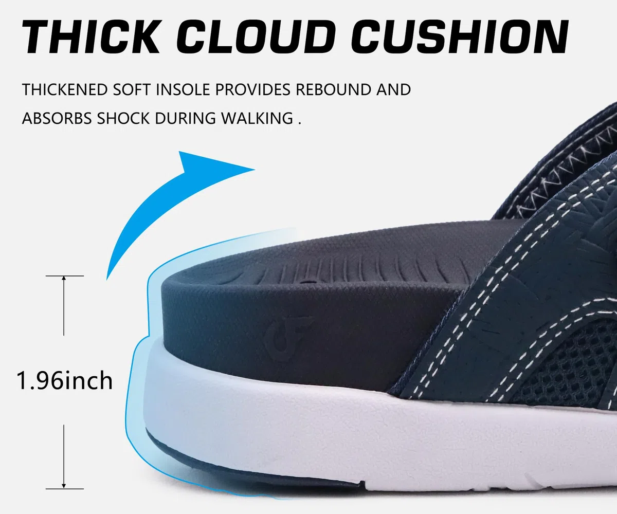 COFACE Infradito da Uomo Sandali con Supporto per Arco Plantare Sportivi Pantofole Ciabatte Estivi Flip Flops Mare Piscina Spiaggia All'aperto