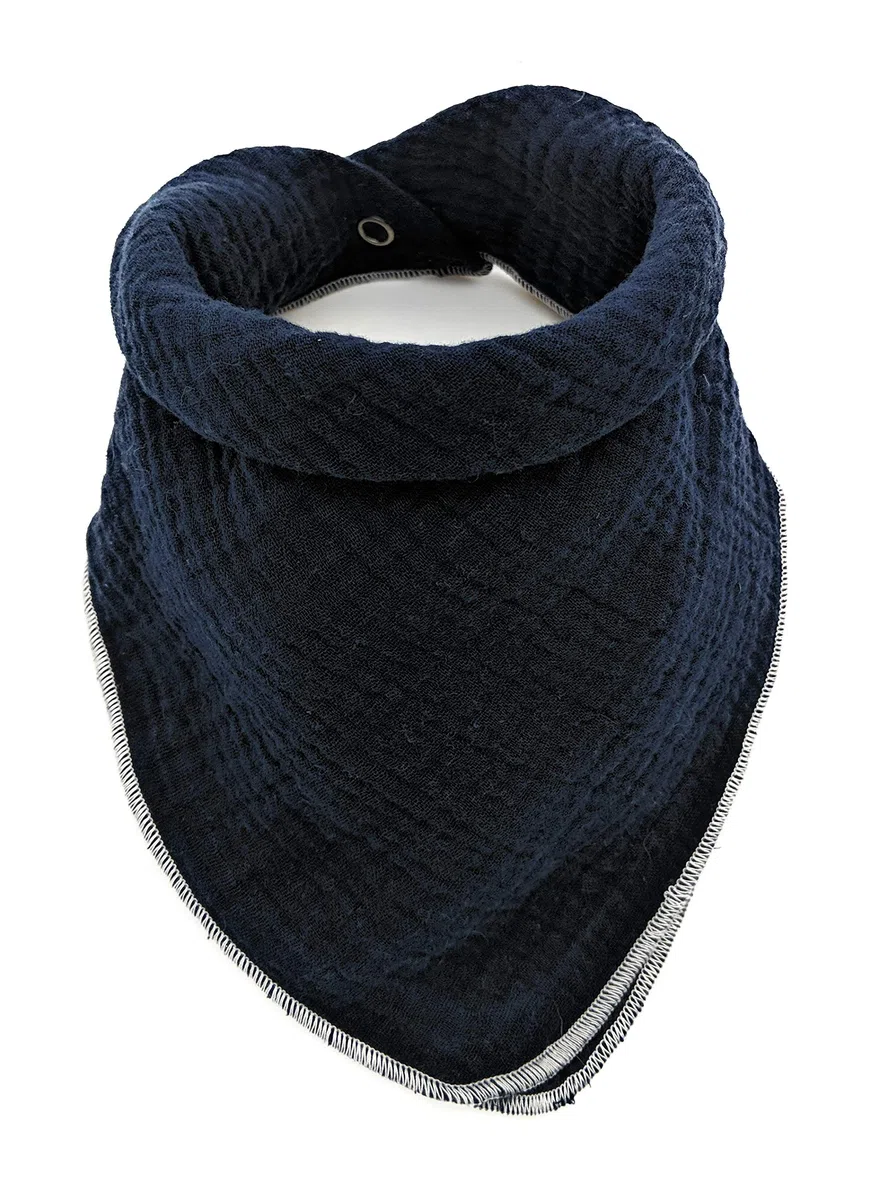 LA LUNA Sciarpa Baby + Bambini 0-6 anni - Crescita con il Bambino, Fazzoletto da Collo Triangolare Cotone Mussola Tinta Unita, Morbido Assorbente Lavabile, Attrezzatura Iniziale Foulard Bandana