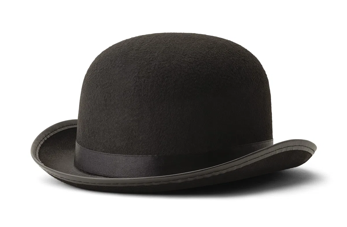 Dress Up America Cappello Derby - Bombetta Derby - Costume Cappello Bombetta Nero