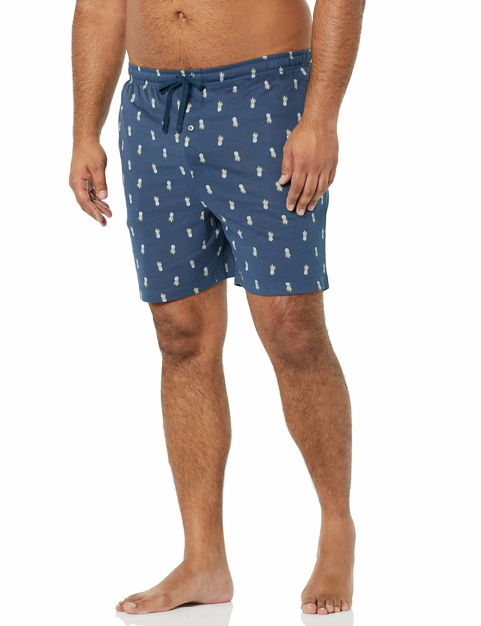 Amazon Essentials Uomo Pantaloncini del Pigiama in Maglia di Cotone da 18 cm