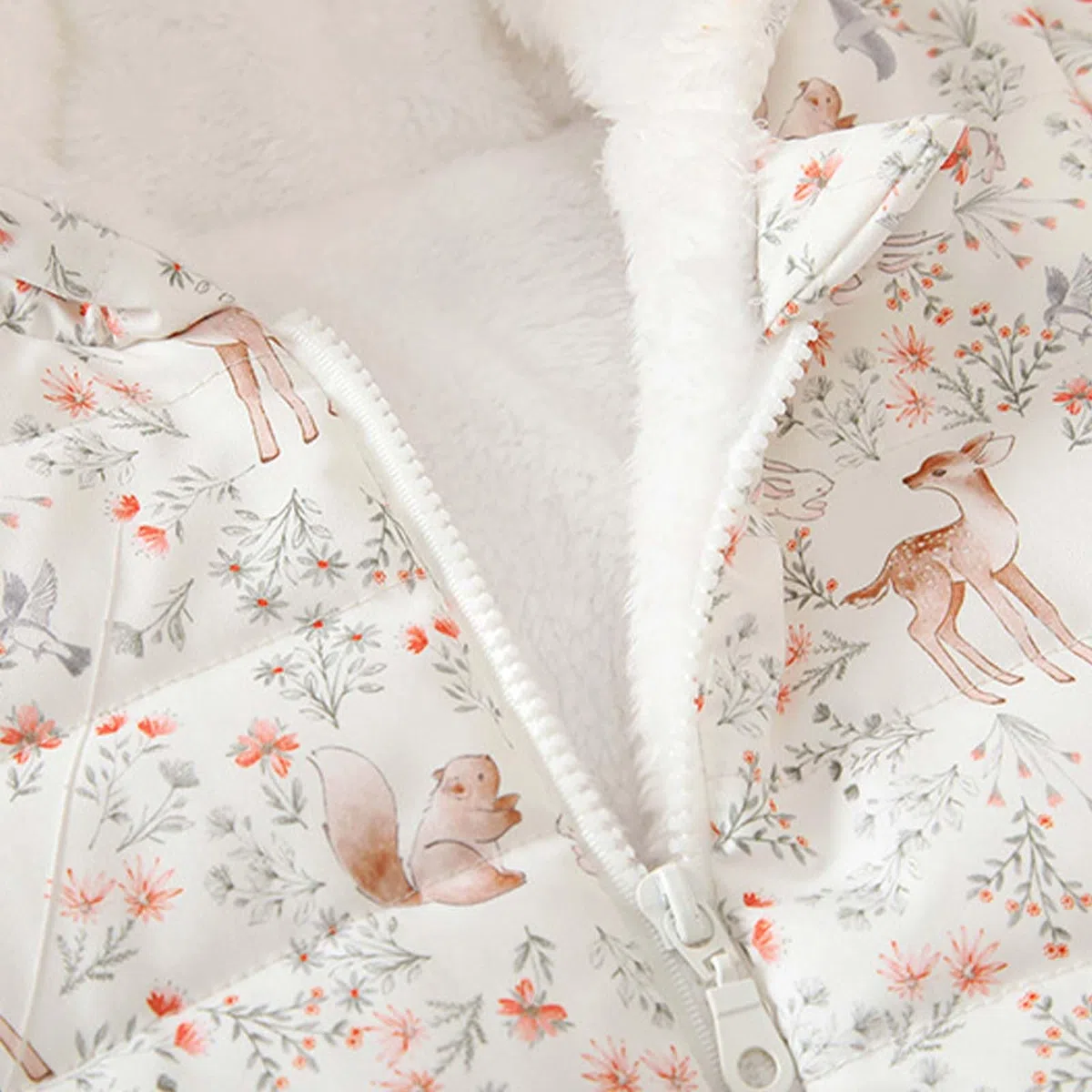 Generisch 2026 Piumino da ragazza Inverno Caldo Cappotto Floreale Per I Neonati Bambini Capispalla Morbido Leggero Isolato Antivento, bianco, 18-24 Mesi