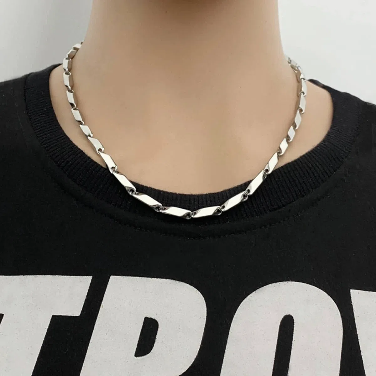 Collana Catena Uomo Acciaio Inox, Catene Uomo Collane Necklace Semplice Bigiotteria Regalo Donna
