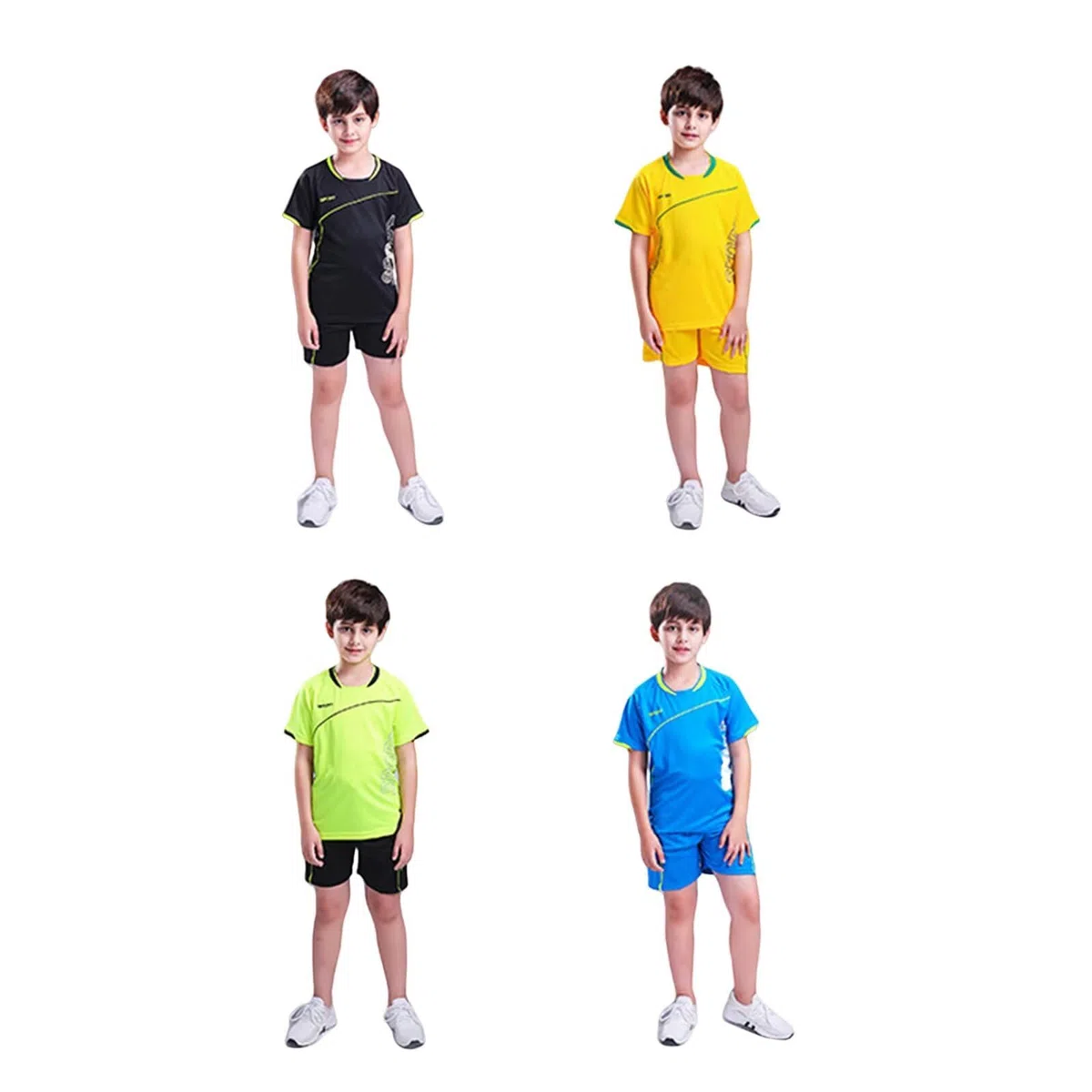 Set Maglie da Calcio Bambino Maglia T-Shirt Pantaloncini Maglietta da Calcio per Bambini