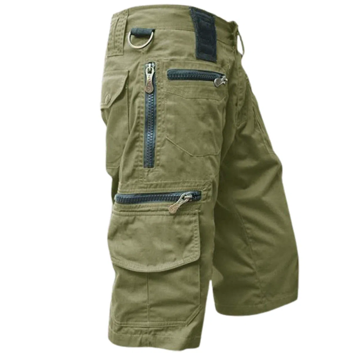Pantaloncini cargo da uomo mimetici al ginocchio, pantaloni Capri militari con tasche multiple casual alla moda da escursionismo pantaloncini a 3/4 di lunghezza pantaloncini da combattimento