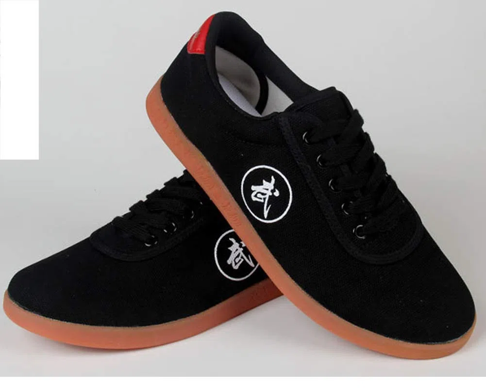 Unisex Scarpe Antiche Cinese Pratica Tradizionale di Pechino Scarpe Kung Fu Tai Chi Gomma Sole