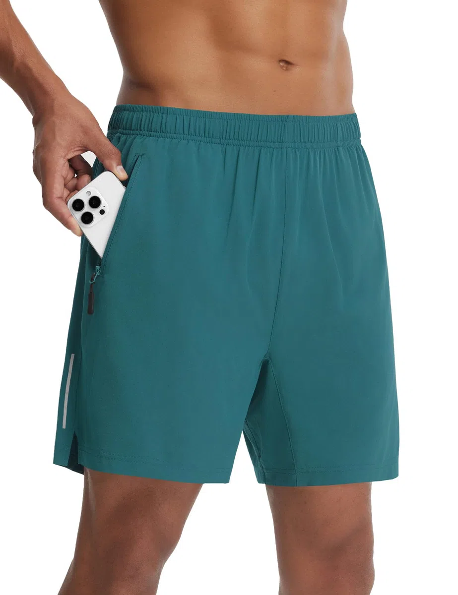baleaf Pantaloni da ciclismo da uomo, imbottiti con tasche, 2 in 1, per mountain bike, 18 cm, estivi