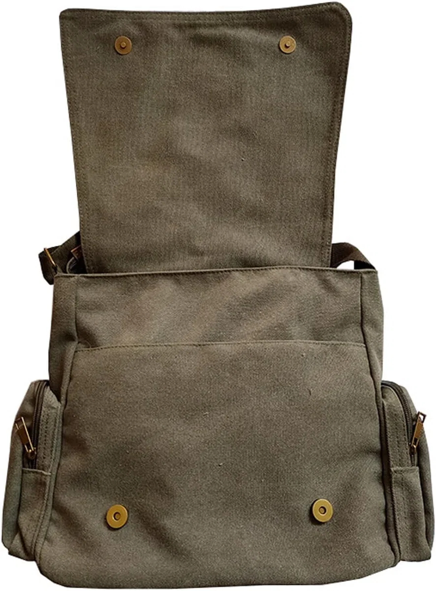 Borsa messenger in tela, borsa a tracolla in tela per uomo, borsa a tracolla in tela, borsa a tracolla da uomo di grande capacità per computer borsa casual-Xing