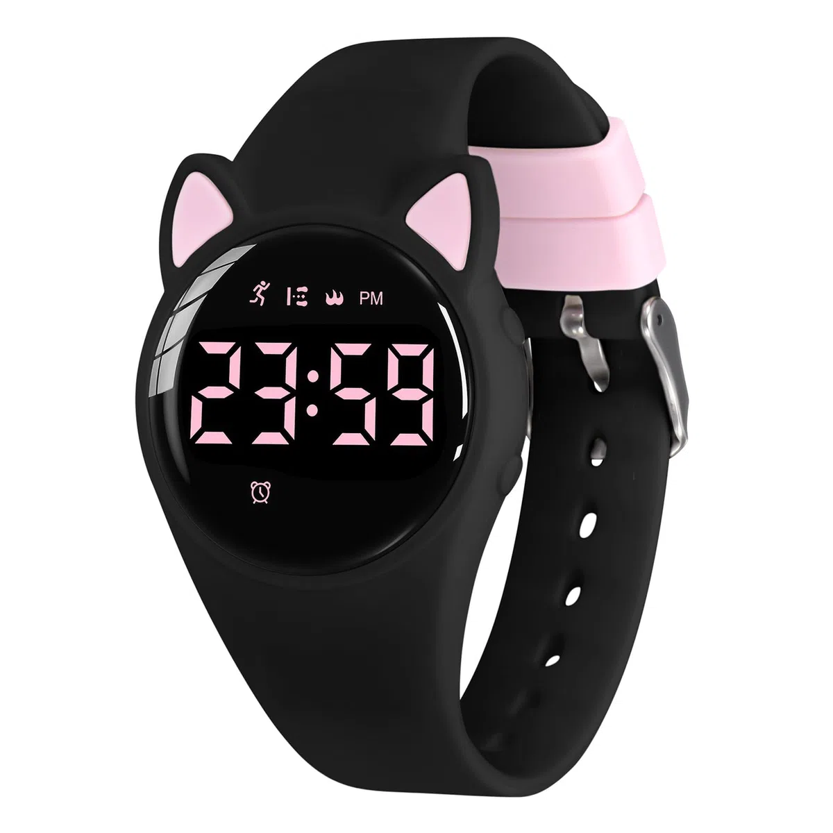 aswan watch Orologio Digitale Bambina Bambino con Contapassi,Calorie e Distanza senza App,Sveglia, Cronometro, Data, Luce-Orologio da polso Ragazza Ragazzo con Cinturino in Silicone