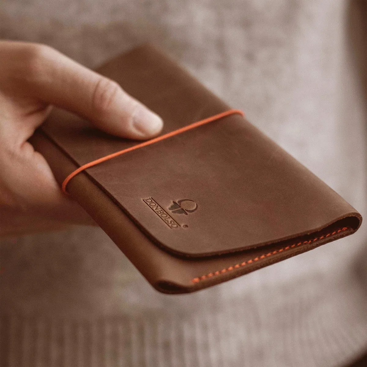 DONBOLSO Porta Passaporto da Viaggio Miami | Cartella Organizer per Passaporti in Pelle | Portadocumenti da Viaggio Uomo e Donna | Marrone-Marrone