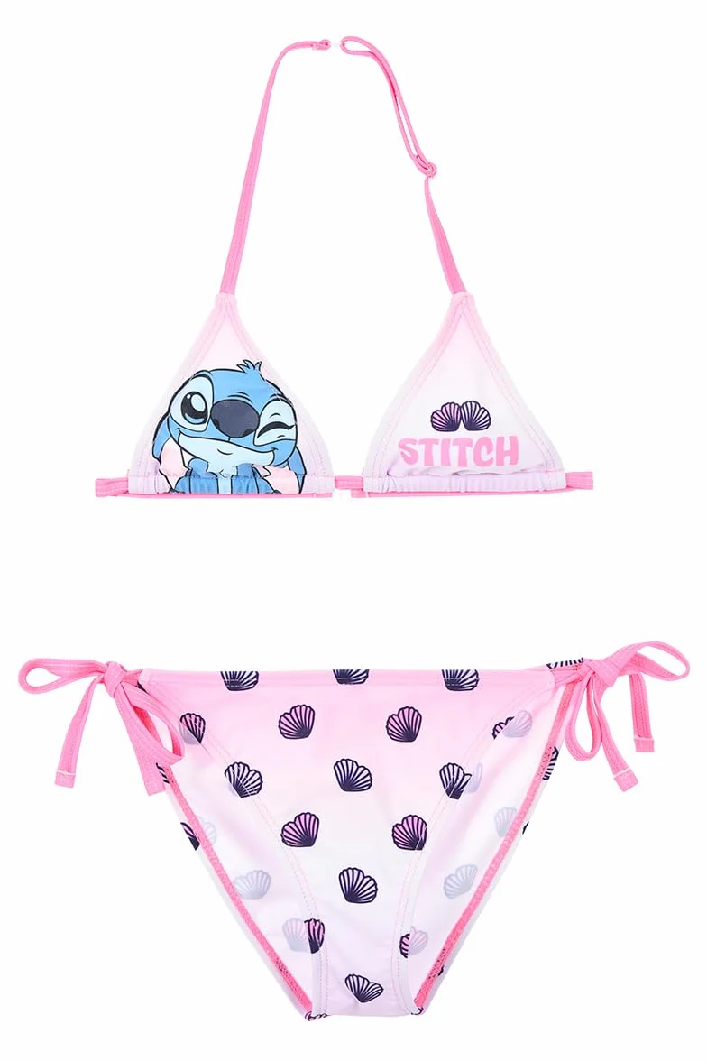 Disney Stitch Bikini per Ragazze, Costume da Bagno Due Pezzi per Bambine, Taglie 6 ai 12 Anni