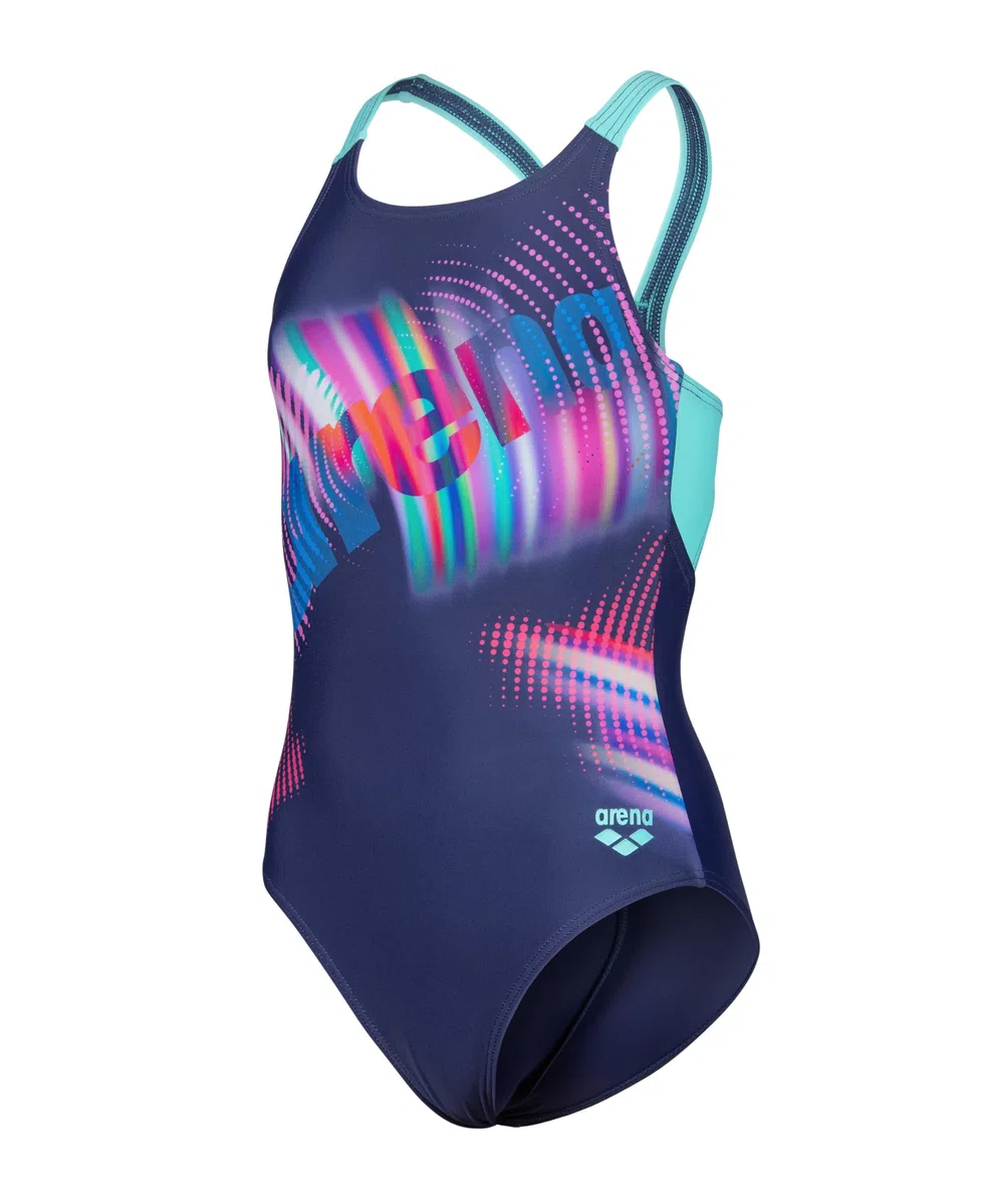 Arena G Arena Lit Logo Swimsuit V Back L One Piece Bambine e Ragazze (Pacco da 1)