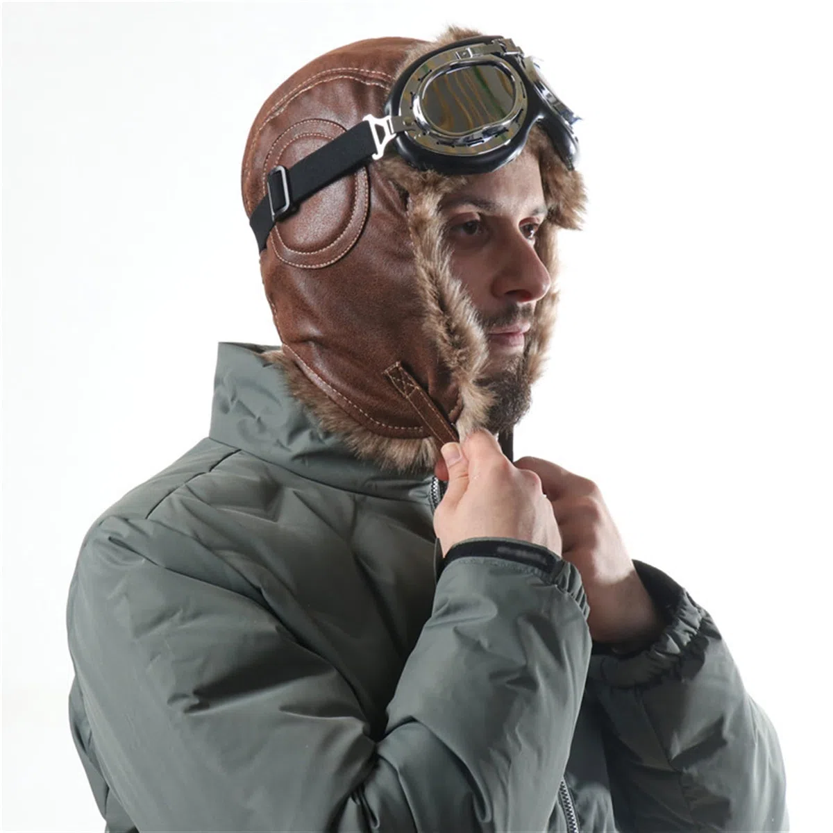 Lifup Inverno Sci Cappello Unisex, Cappello da Aviatore Cappelli con Pelliccia Sintetica, Cappello con Paraorecchie per Sci attività Sportive All'aperto