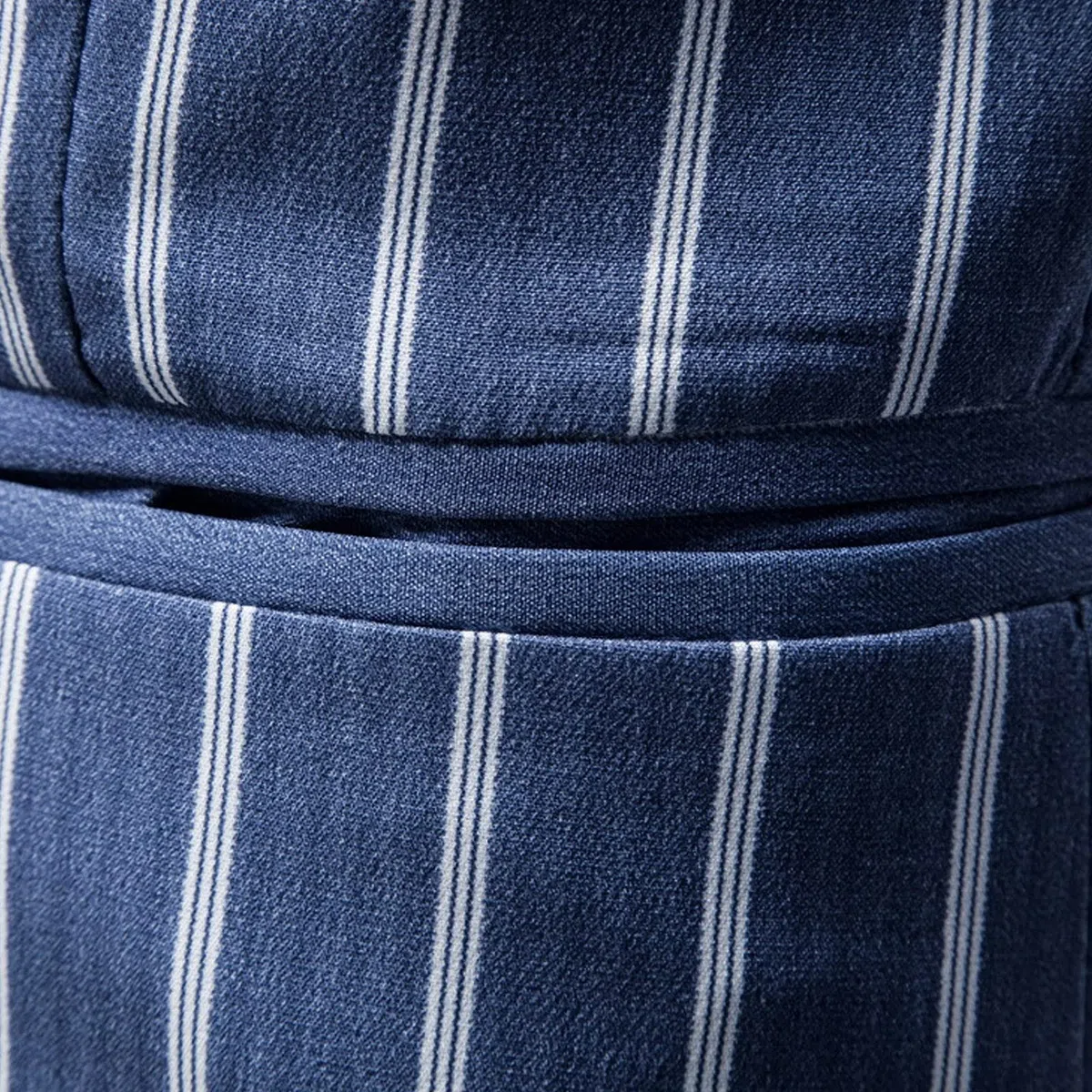 Giacca a righe da uomo, giacca casual a righe casual da lavoro, elegante giacca gessata slim fit, blazer elasticizzato a due bottoni, elegante abiti quotidiani, leggero abbigliamento da lavoro