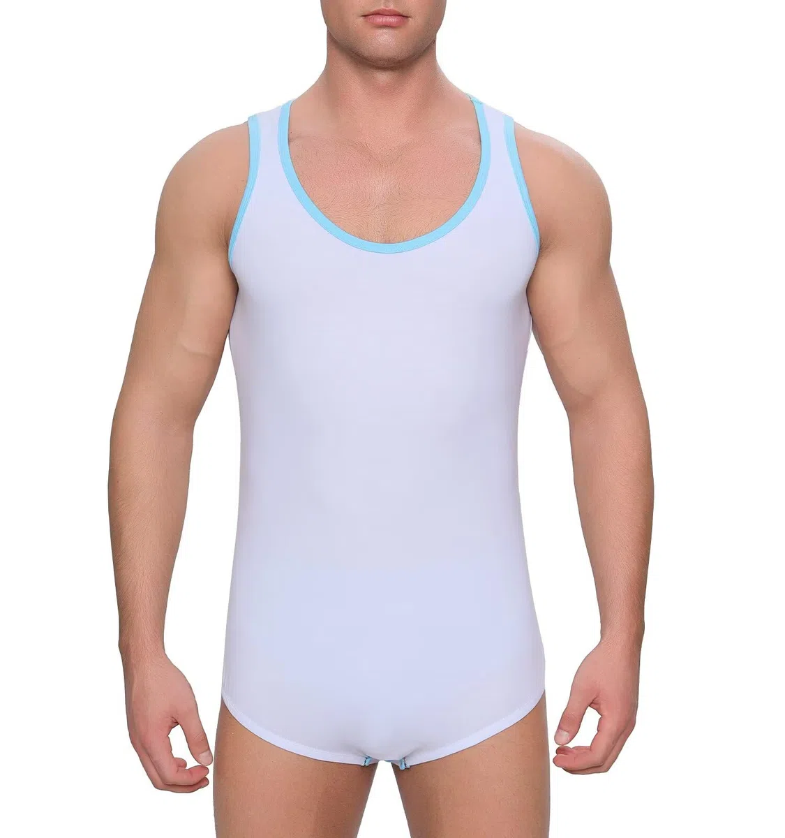 Landofgenie One Piece Pigiama Uomini Senza Maniche Gilet Cotone Onesie Romper per Adulti