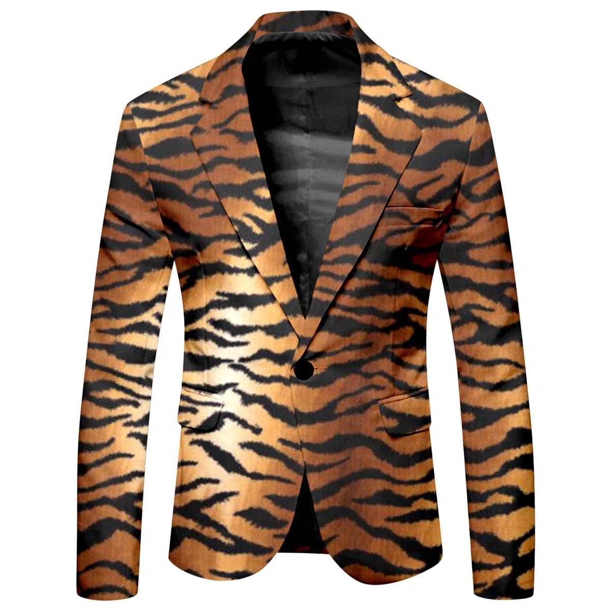 Vestito Suit Abito da Uomo Slim Fit Comodo Blazer di Affari Abito Stampa Leopardo Latte Zebra per Uomo for Bar Blazer Smoking