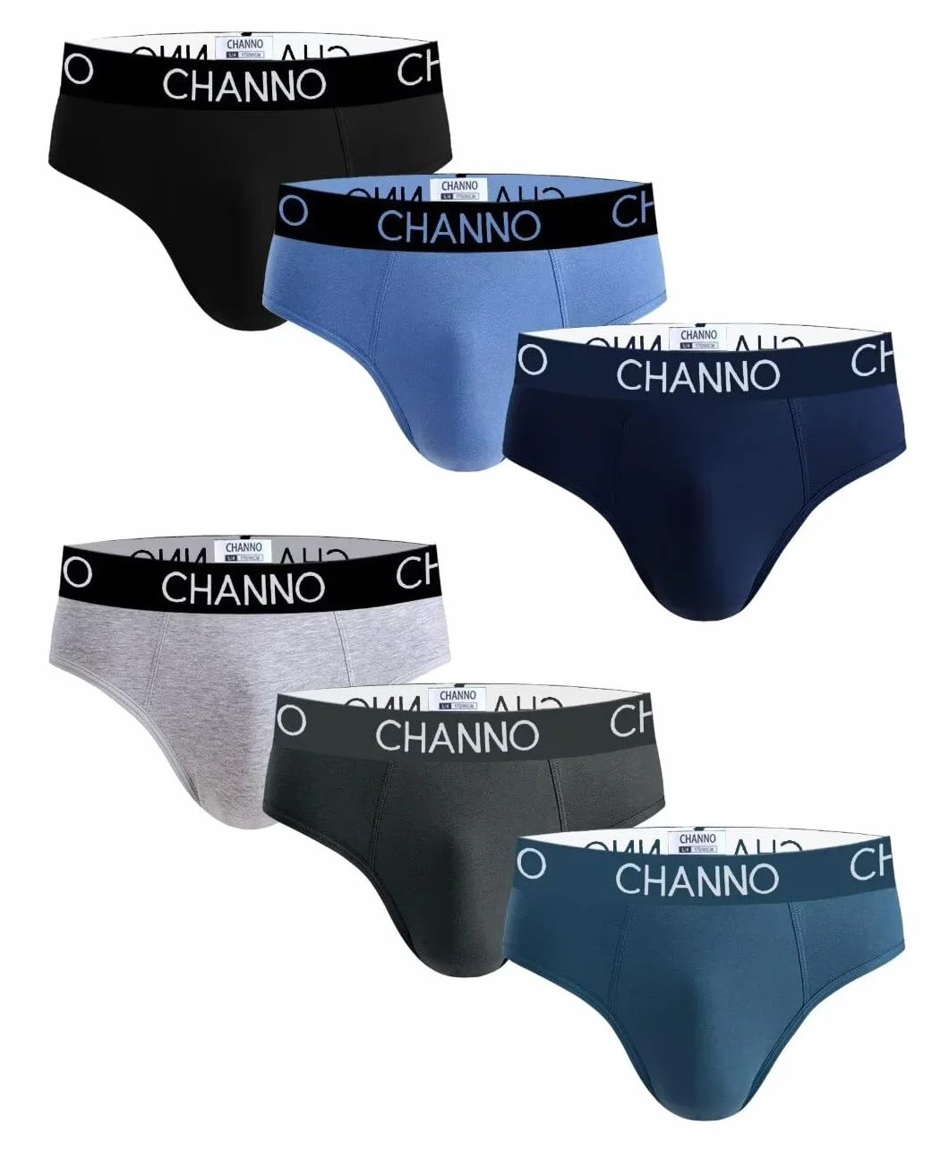 Channo Slip da Uomo in Cotone, Tinta Unita e Uniforme