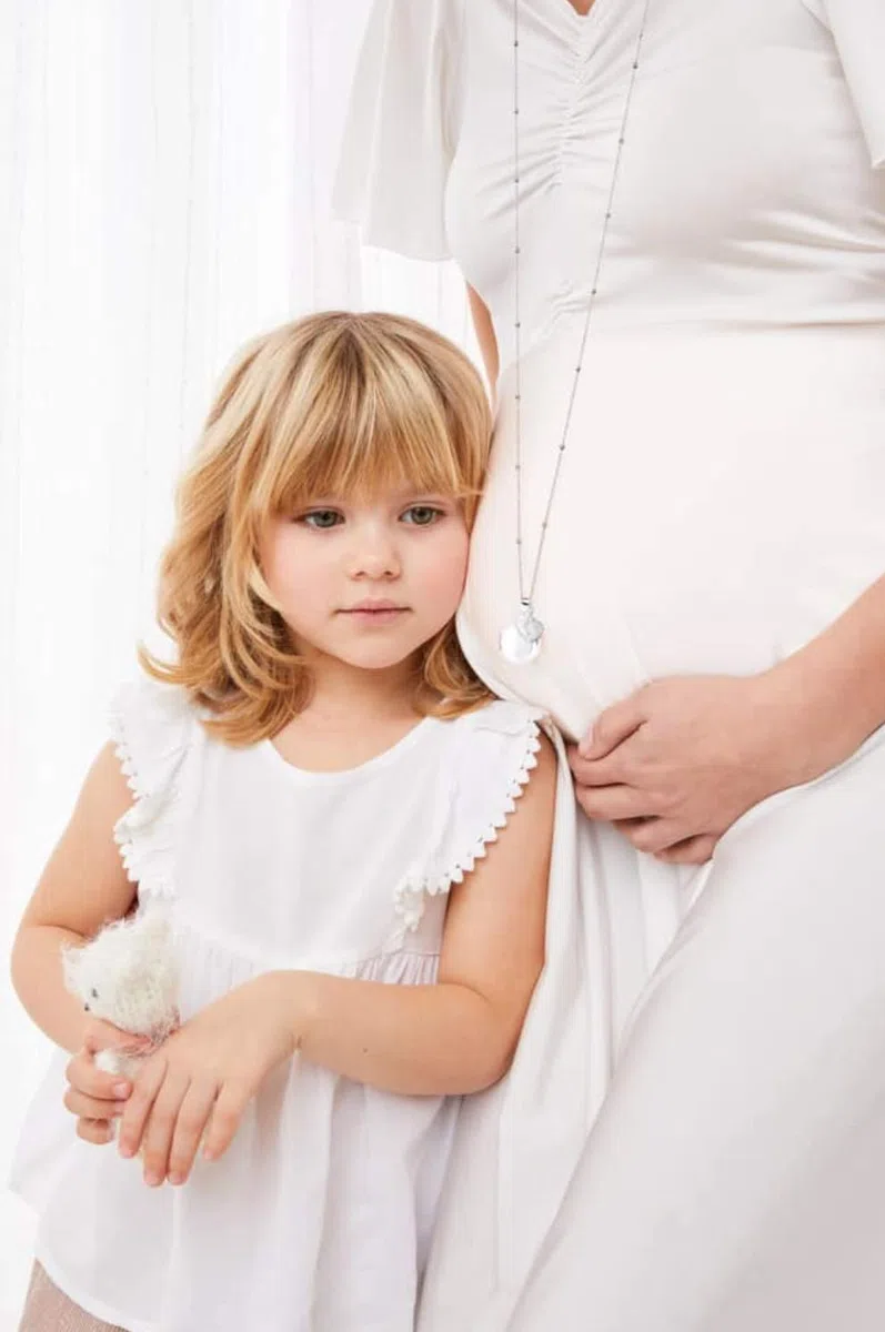 MAMIJUX Chiama Angeli Piedini Mamma Idea Regalo Gravidanza Collana Donna Richiamo degli Angeli Catenina Acciaio