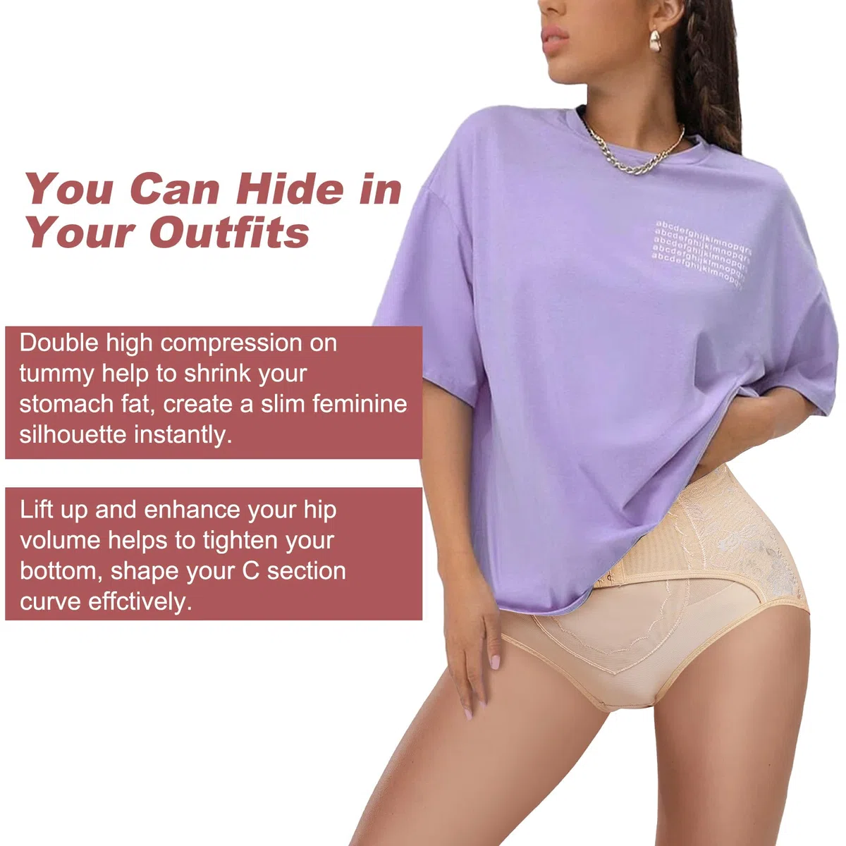 KUMAYES Mutande Contenitive Donna pancera Contenitiva a Vita Alta Dimagrante Intimo Modellante Pancia Piatta Shapewear