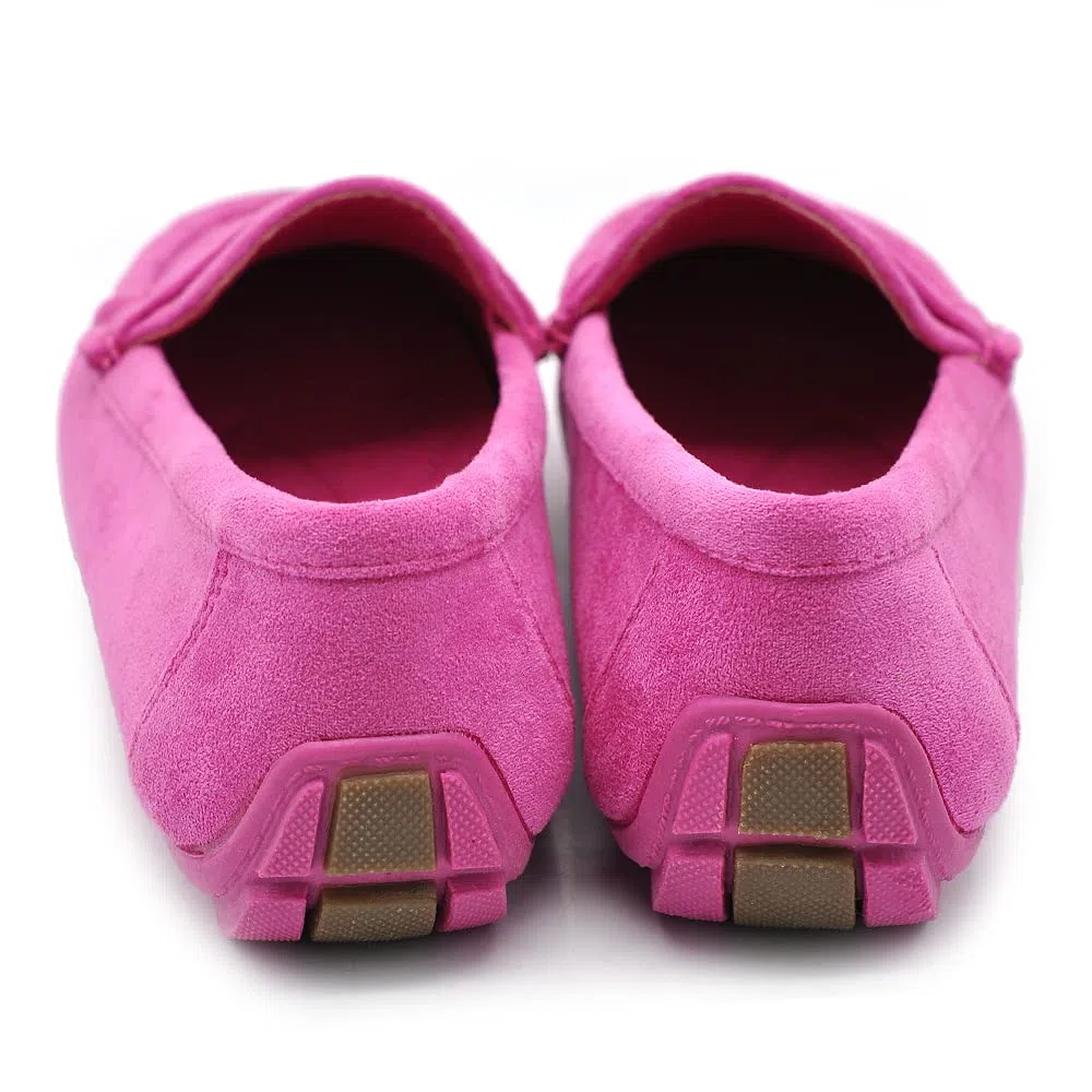 IF Fashion Scarpe Mocassini Slip On Loafers Morbidi Donna con Strass Pietri Camoscio Scamosciato FT245