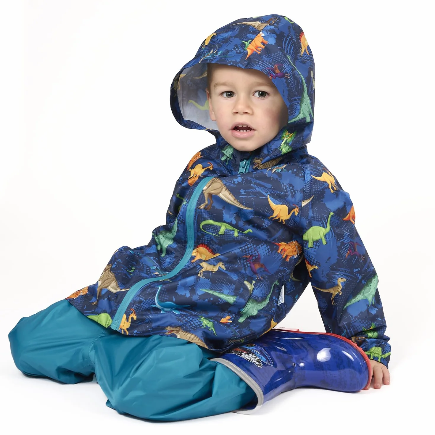 PERLETTI Set Pioggia Impermeabile Bambino Bambina - Giacca e Pantalone Antipioggia Bimbo Bimba 2 3 4 5 6 7 Anni con Cappuccio e Cerniera - Completo Pioggia Leggero Comodo con Dettagli Catarifrangenti