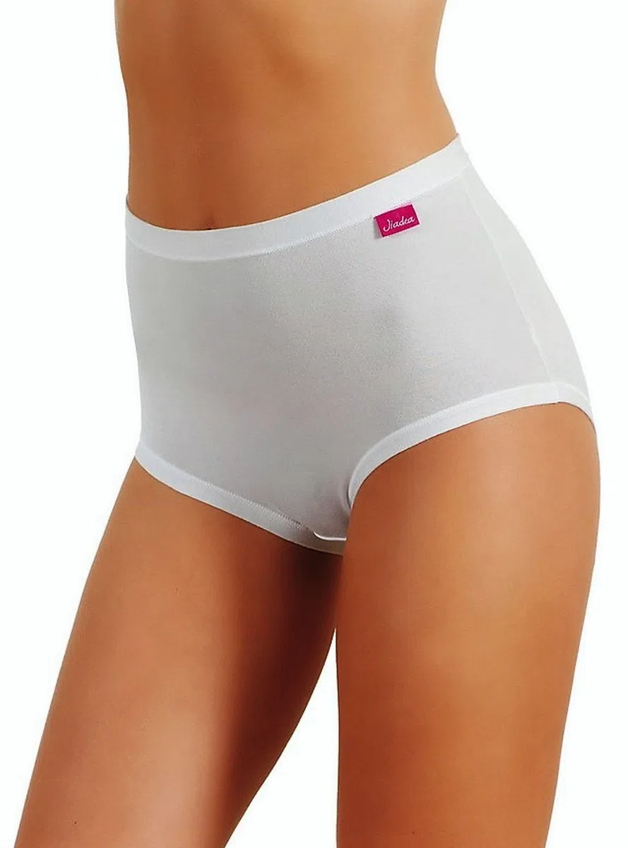 JADEA -Slip CULOTTA Vita Alta Donna in Cotone Modal Art. 787 - Confezione da 6 Pezzi - Disponibile nei Colori Bianco e Nero