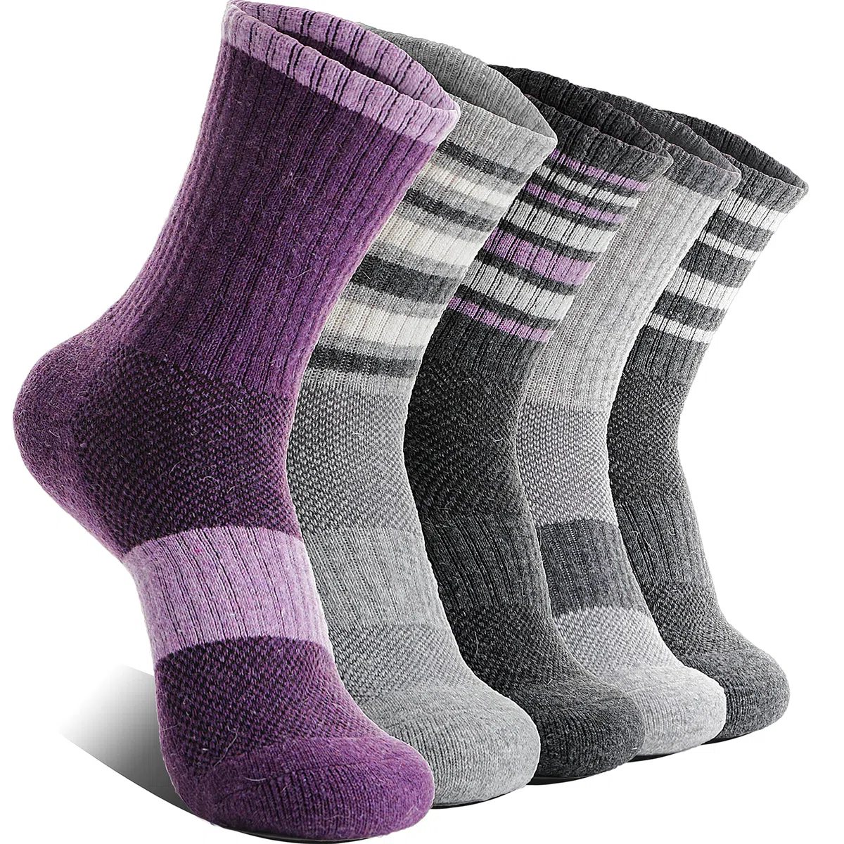 EBMORE 5 paia calzini donna in lana merino, calze termiche donna invernali spugna lavoro caldo per trekking
