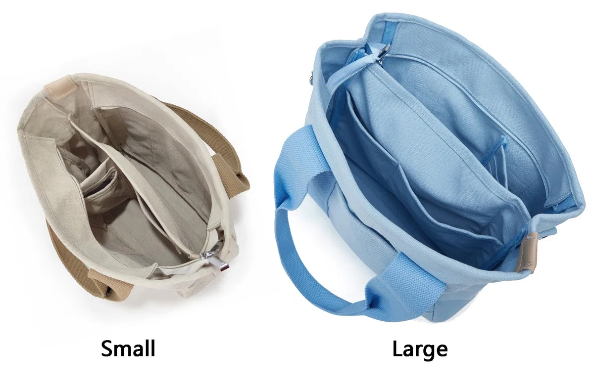 Halemet Piccola borsa tote con cerniera da donna Borsa a tracolla in tela, borsa hobo