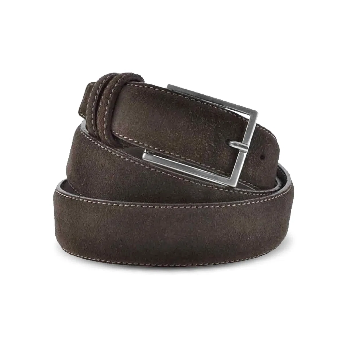 La Bottega del Calzolaio Cintura Uomo in Vera Pelle Scamosciata Made in Italy – Cintura Artigianale Elegante Stile Classico per Abbigliamento Casual o Formale – Accessorio di Alta Qualità