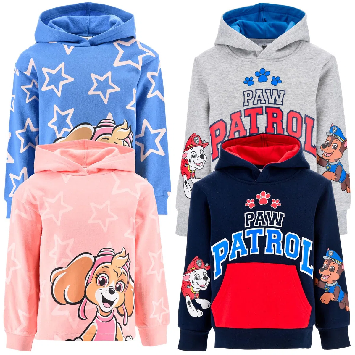 Paw Patrol – Felpa Bambino e Bambina con Cappuccio | Misto Cotone Morbida e Calda – Taglie 3-6 Anni – Licenza Ufficiale