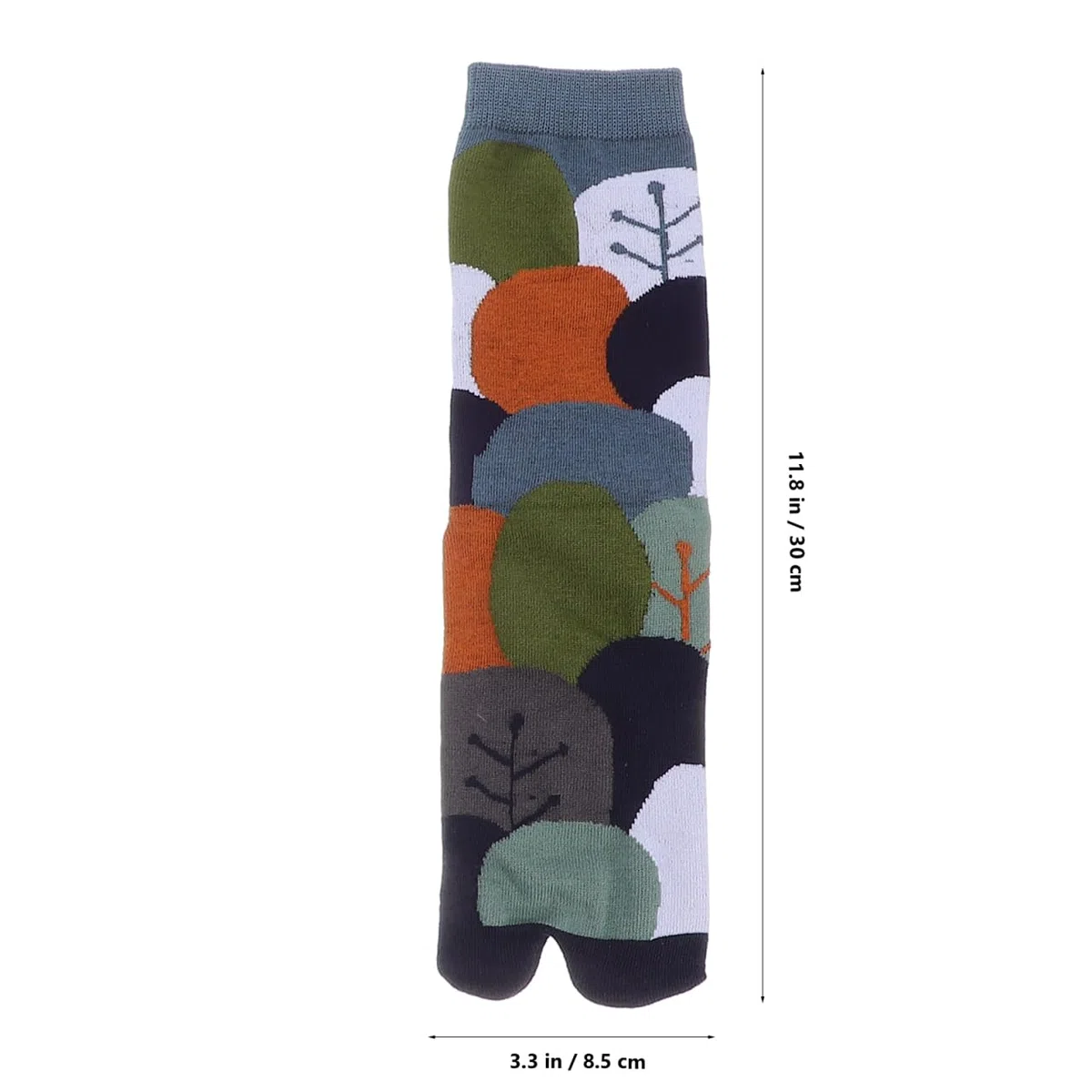 COLLBATH 5 Paia Calzini Giapponesi a Due Dita Traspiranti in Cotone Estivi Design Tabi Antiscivolo Per Uomo E Donna Confortevoli E Creativi