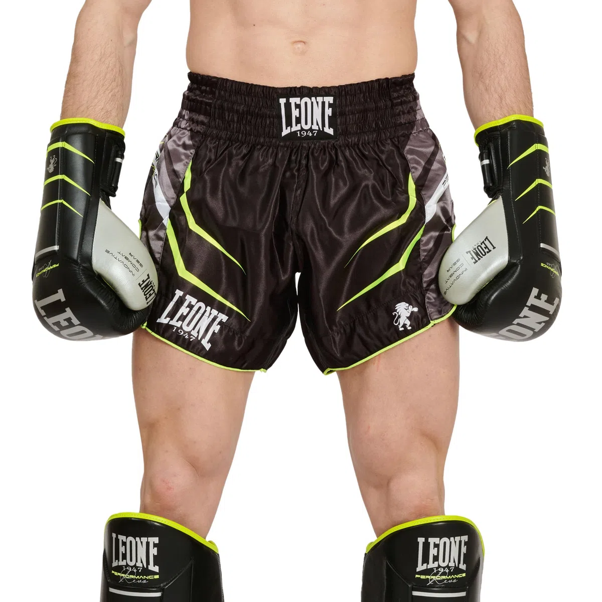 Leone 1947 - Panta Kick Revo Fluo Nero, Shorts Kick REVO Fluo - AB964F Uomo