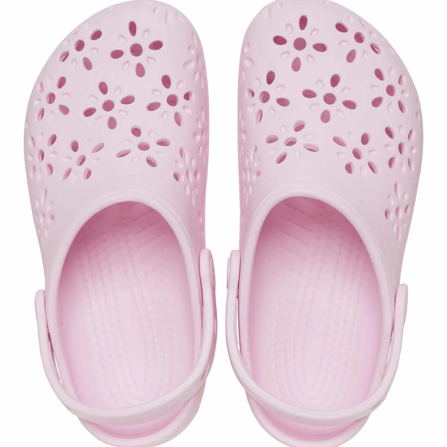 Crocs Classic Floral Cut Out Clog T, Zoccoli Unisex - Bambini e Ragazzi, Pink Milk, 23/24 EU