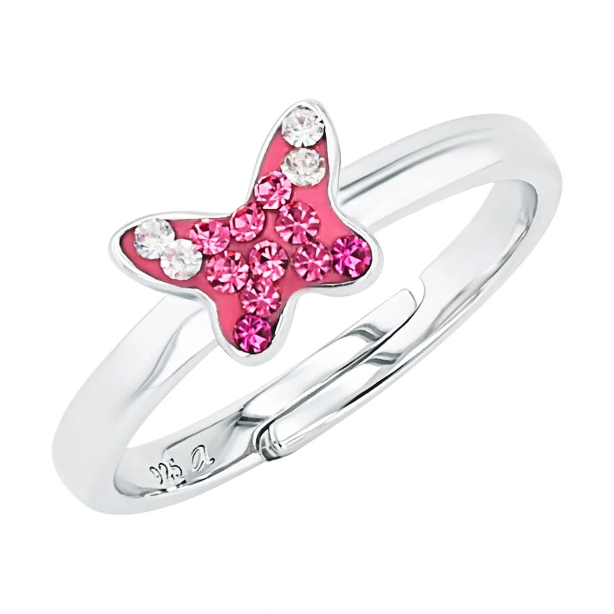 Prinzessin Lillifee Anello in argento sterling 925 per bambine, con Preciosa, argento, fornito in confezione regalo per gioielli