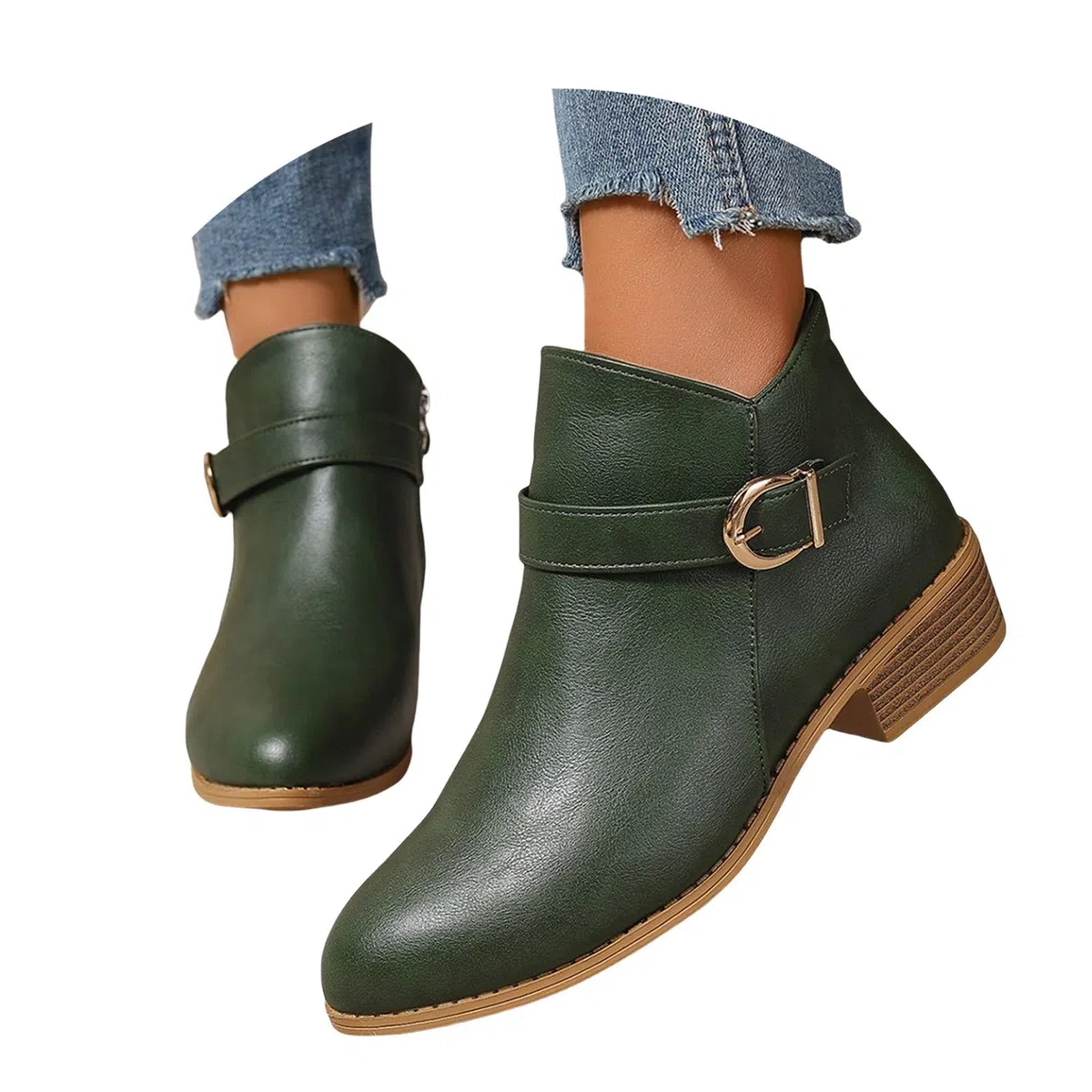 Stivali da donna con tacco – Scarpe a spillo da donna eleganti con chiusura lampo, in pelle, classiche, formali, leggere, stile retrò, stile western