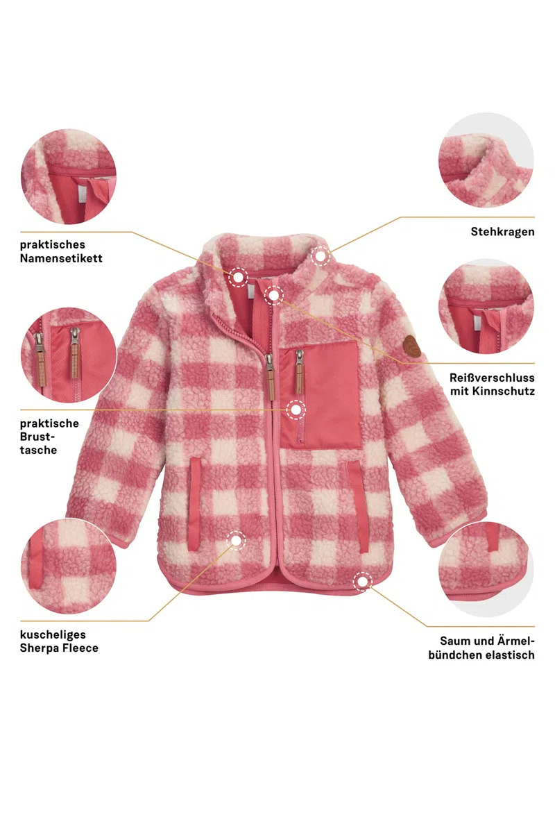 first instinct by killtec Fiow 50 Mns Flc Jckt Giacca in pile/herpa con colletto rialzato Unisex - Bimbi 0-24