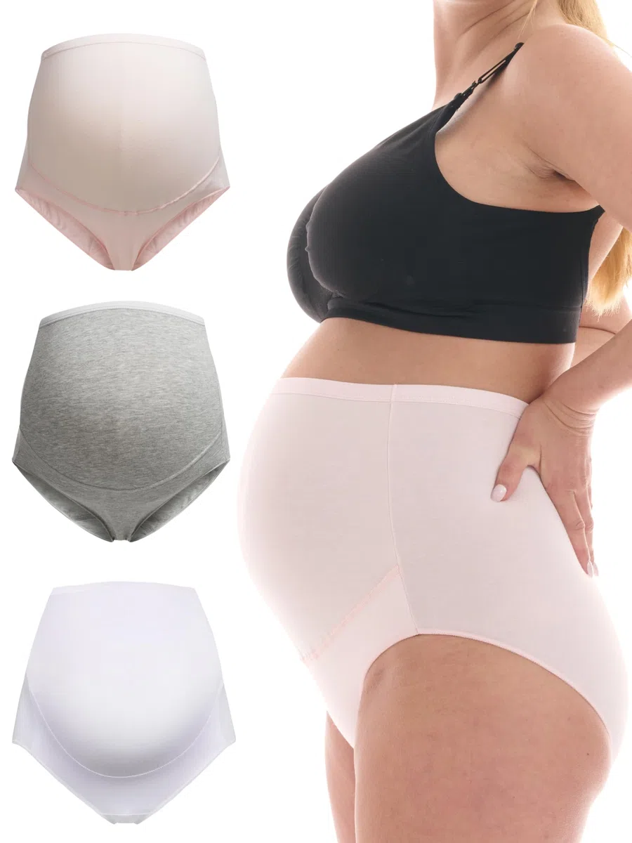 Herzmutter Mutande Premaman Cotone - Oeko Tex 100 - Gravidanza - Mutandine Premaman - Slip maternità - 5100
