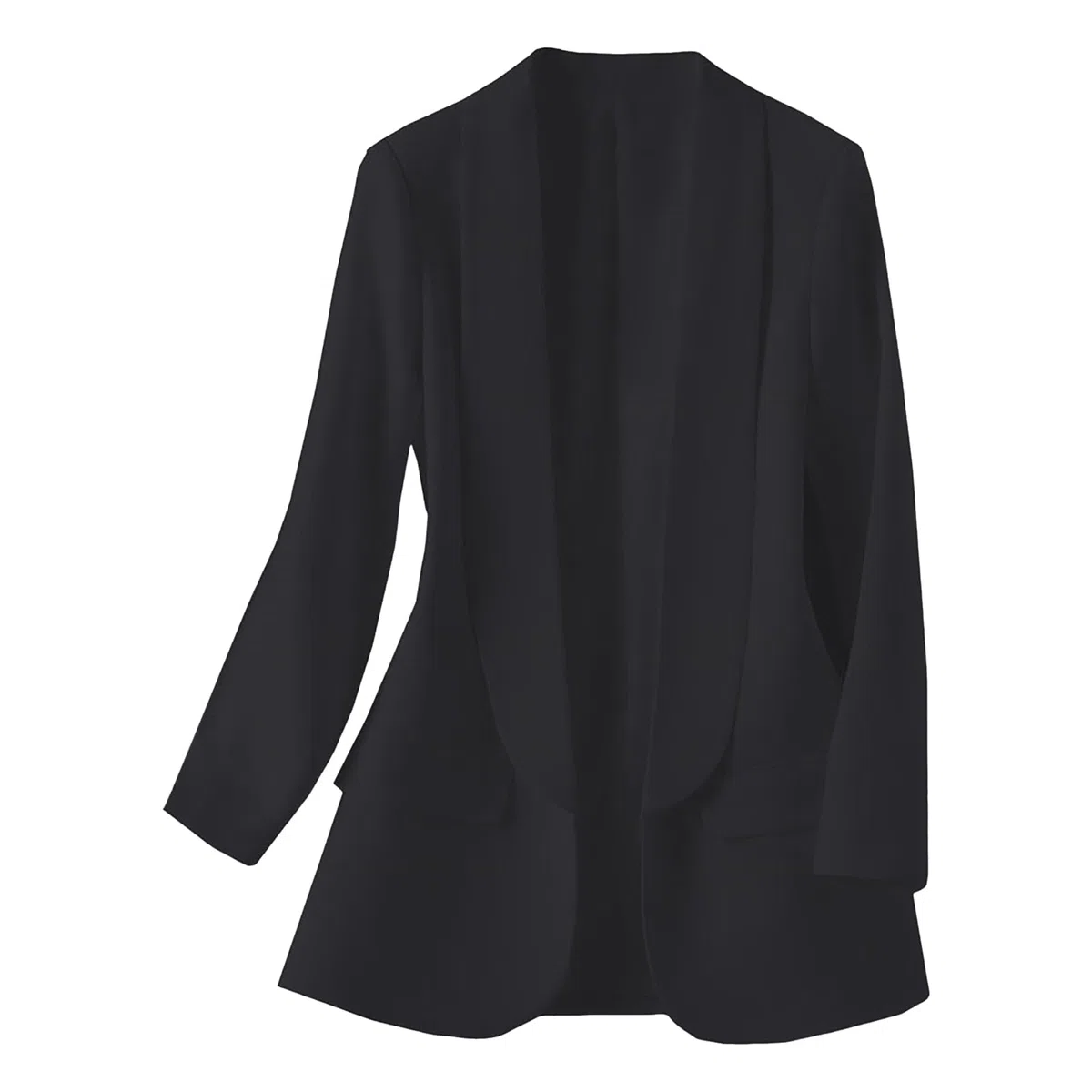 Generico da Donna per Lavoro Casual Aperto Davanti a Maniche Lunghe Cardigan Casual Professionale da Donna Tailleur Elegante Giacca Elegante a Maniche Lunghe Larghe Tinta Unita Giacca Ufficio