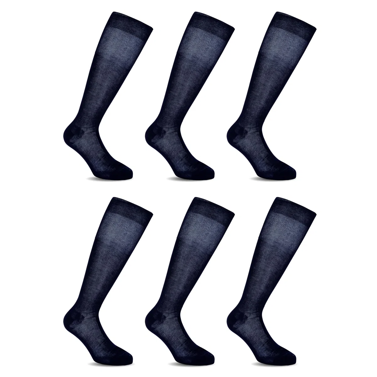 LANCETTI - 6 Paia di Calze Classiche Eleganti e Lunghe per Uomo in Pregiato Cotone Filo di Scozia - Vari Colori Disponibili