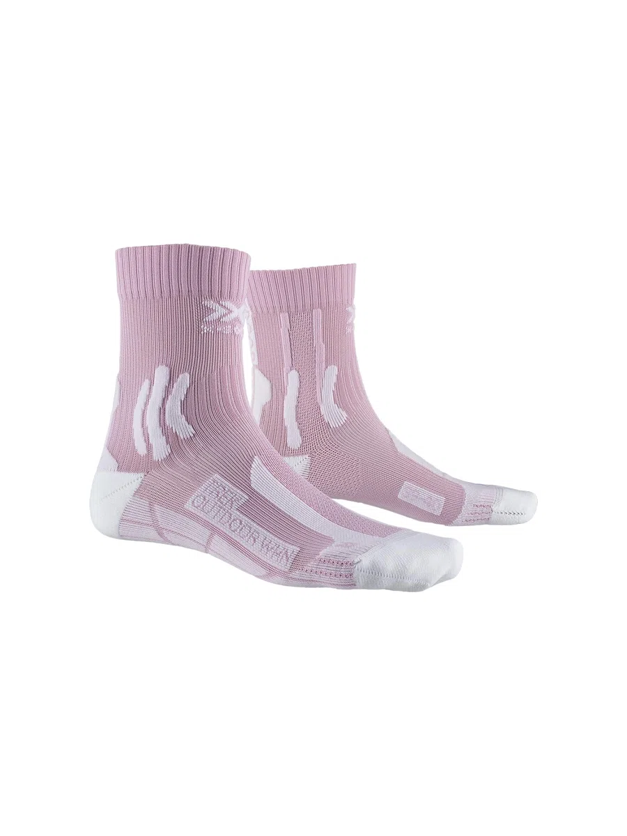 X-Socks Womens Trek Outdoor - calze da trekking per comfort e protezione ottimali, tecnologia di circolazione dell'aria migliorata, design specifico per le donne - Blu/Rosa/Grigio, 37-38