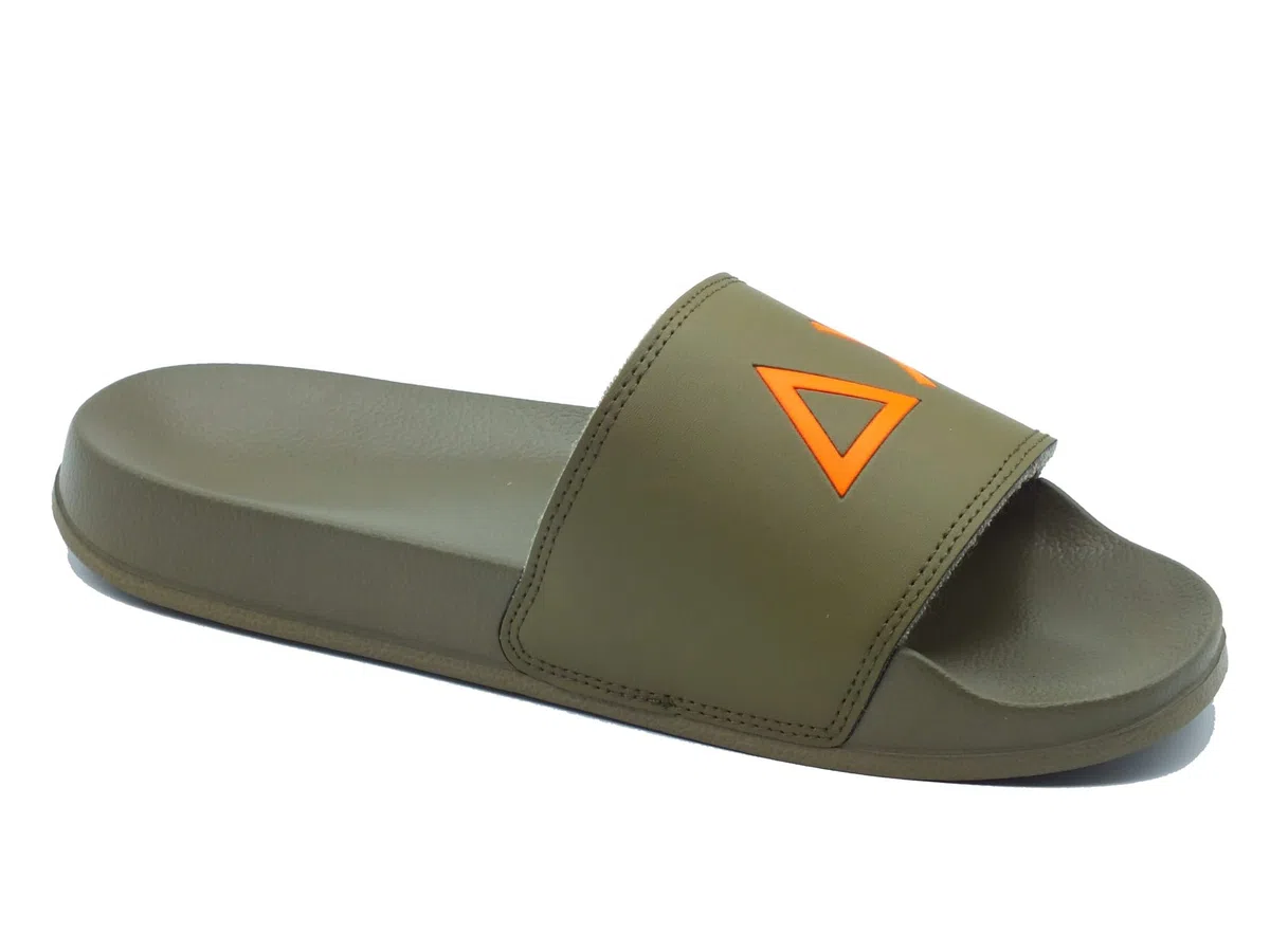 SUN68 Ciabatte in PU Uomo X36110 19 Militare