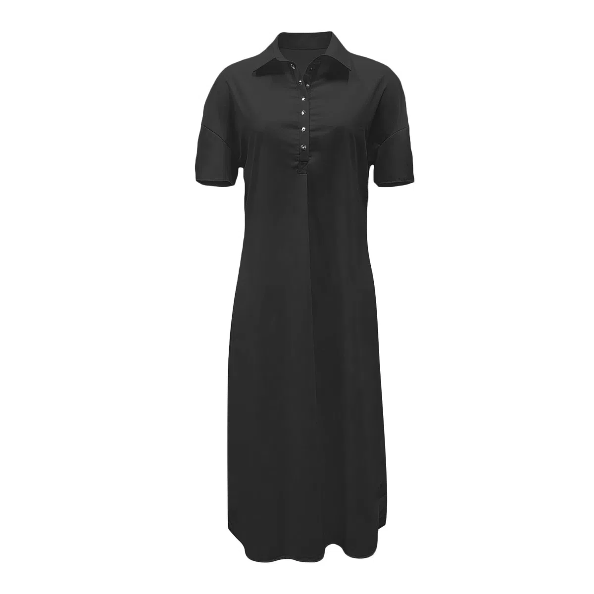 Abiti Estivi Donna - Lino Casual Eleganti Vestito V Manica Larghe Abito Vacanza Comodo Taglie Forti Summer Dress per Uso Quotidiano, Spiaggia E Passeggiate Estive Casa Vacanze