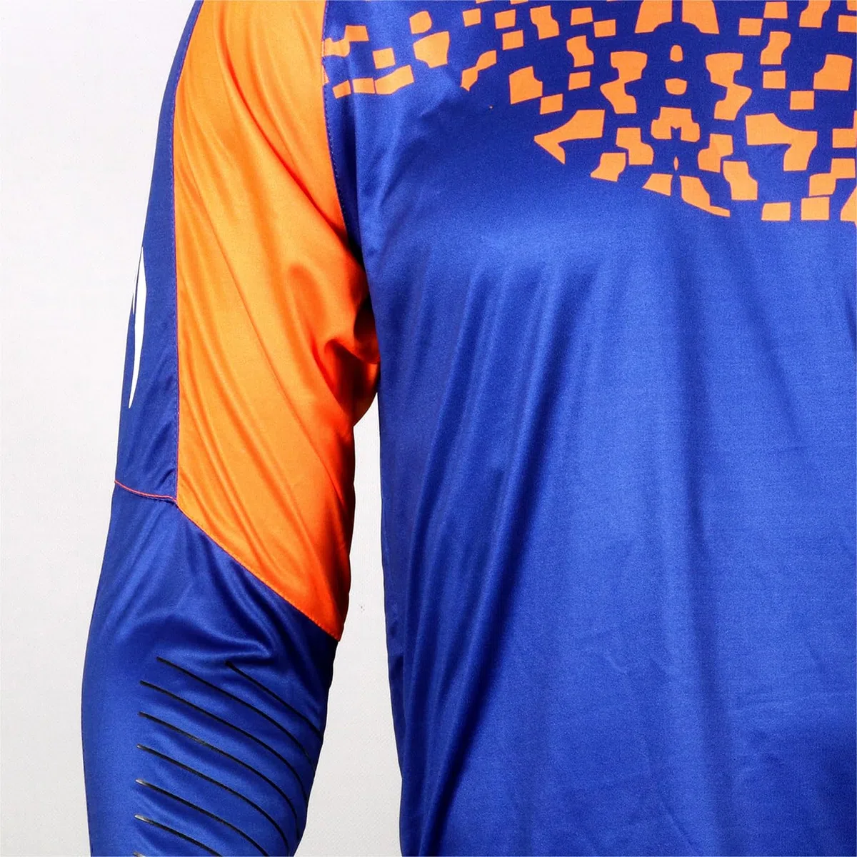 Ho Soccer KONTROL Blue/Orange - Maglietta da Portiere, Unisex, per Adulti, Blu/Arancione, L