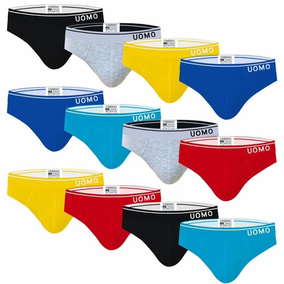 Channo Boxer o Slip per Bambini, in Cotone, Tinta Unita o con Stampa