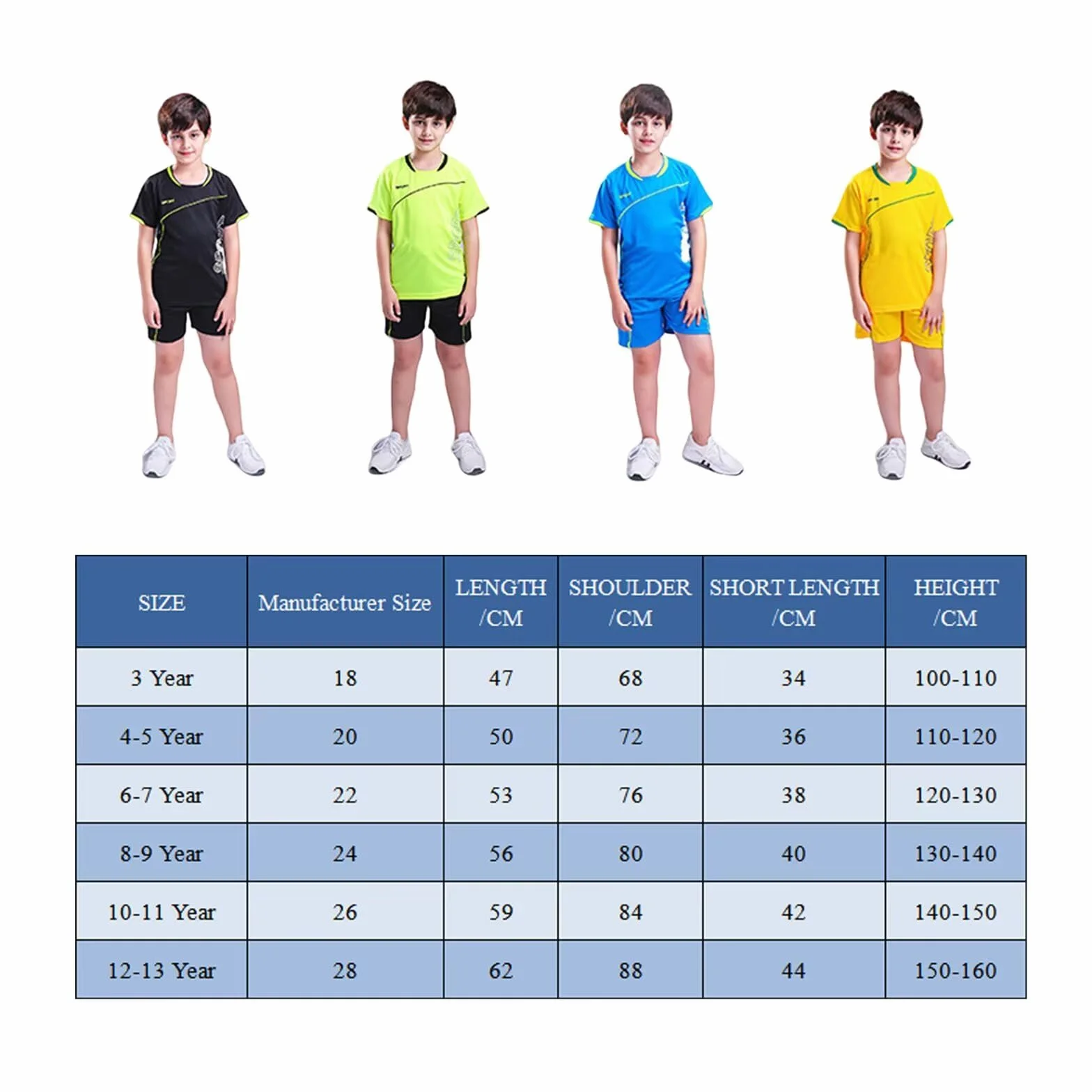 Set Maglie da Calcio Bambino Maglia T-Shirt Pantaloncini Maglietta da Calcio per Bambini
