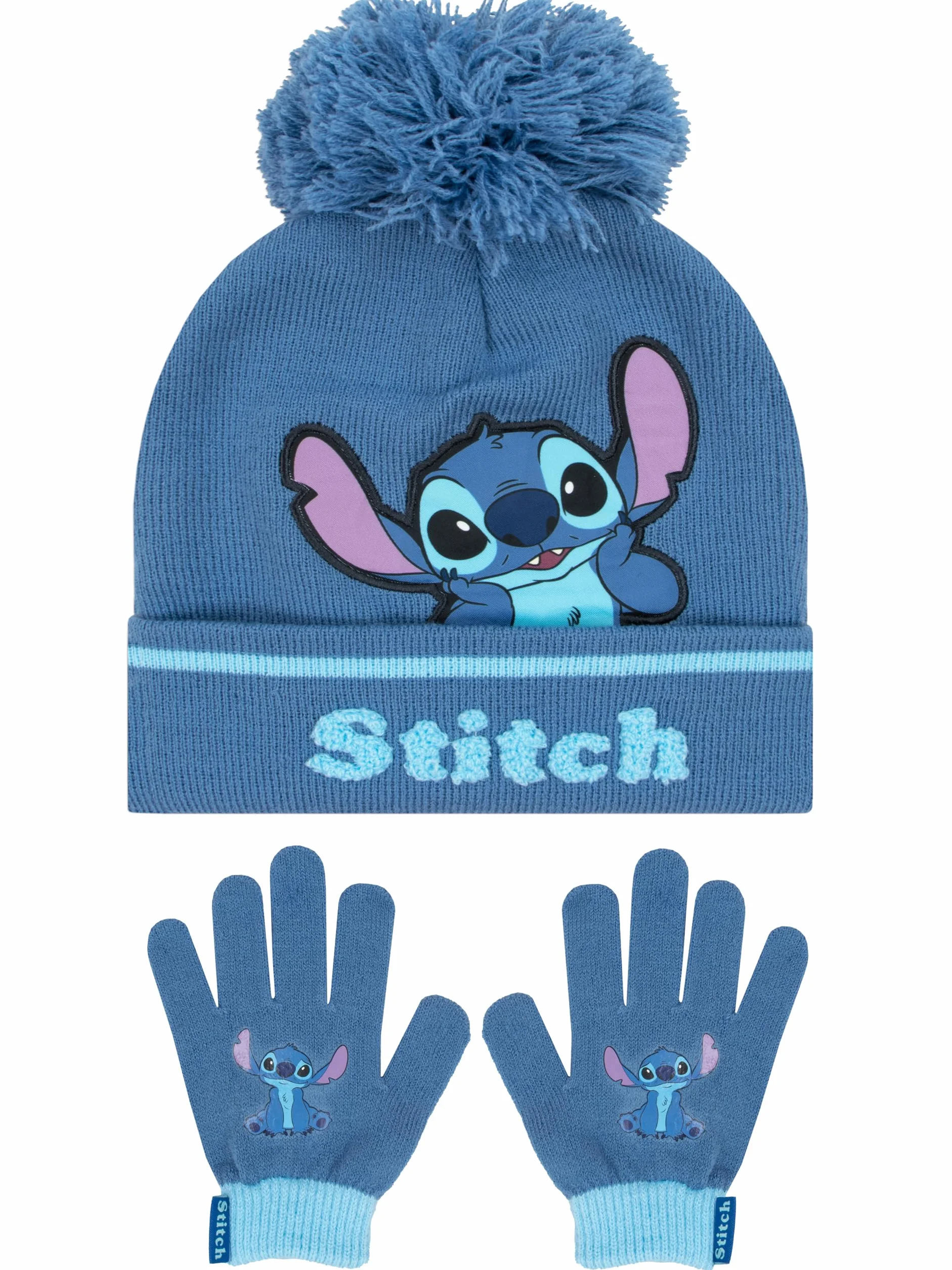 Disney Cappello E Guanti Cappello Stitch | One Size Blu