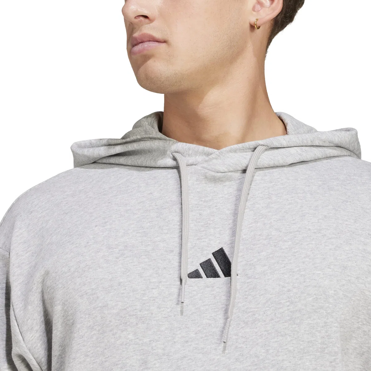 adidas Men Felpa con Cappuccio Essentials Feelcozy French Terry