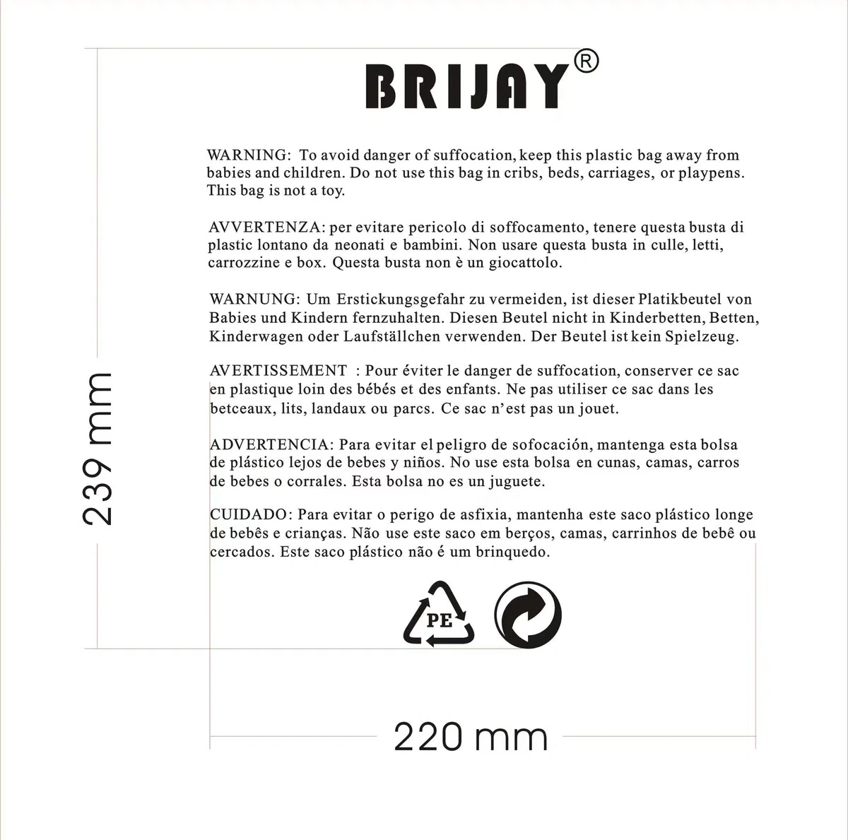 BRIJAY Ryanair-Easyjet Cabin 40 x 20 x 25 cm (20 L) | Zaino gives air travel | Borsa da Cabina Zaino per Uomo e Donna da Lavoro Lavoro Viaggio e Trekking Scuola (NERE)